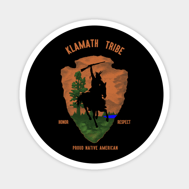 Klamath Tribe Native American Indian Vintage Retro Arrow Klamath